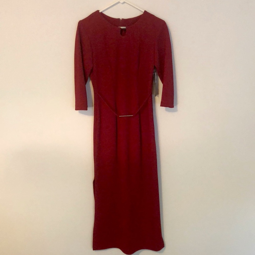 Scarlett 2000 Long Red Dress with Slits